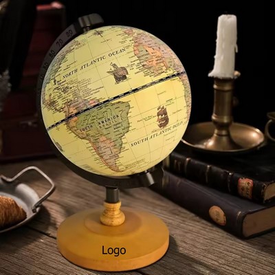 Vintage World Globe for Adults And Kids With Wooden Stand