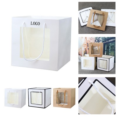 Square Window Paper Handbag