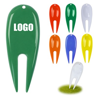 Portable On-Course Abs Golf Green Fork