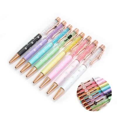 Four Leaf Clover Crystal Ballpoint Pen