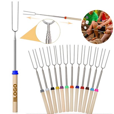 Retractable Stainless Steel Grill Fork