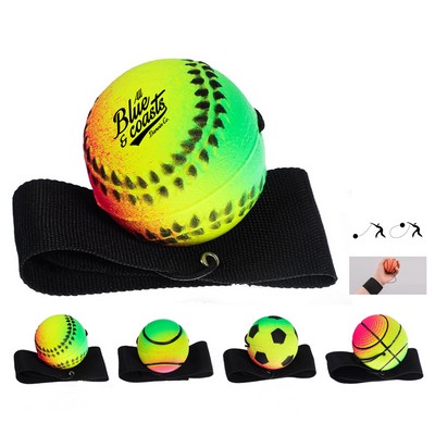 Soft PU Rebound Wristband Ball