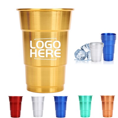 10Oz Lightweight Brushed Matte Aluminum Outdoor Cup