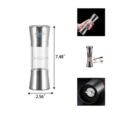 Dual Salt Pepper Shakers Manual Mill