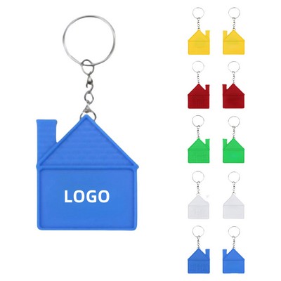 House Shape Tape Measure Keychains