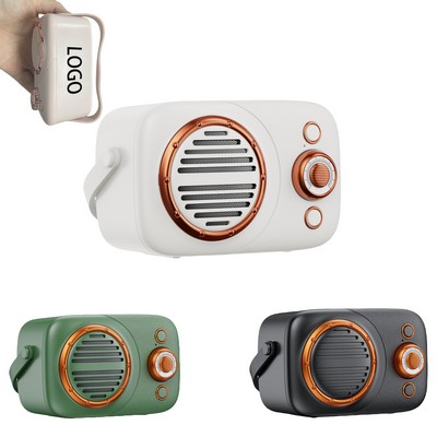 Mini Wireless Bluetooth Speaker Vintage Style