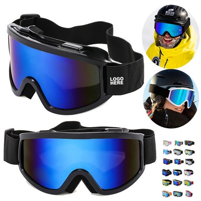 Custom Windproof Racing Glasses Sports Eyewear Anti-Fog Ski Goggles for Men & Women