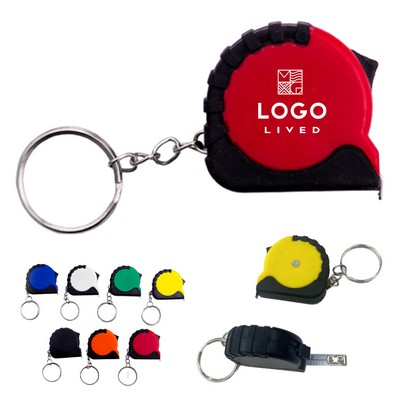 3' Mini Tape Measure Keychain