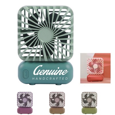 Mini Foldable USB Rechargeable Fan with Lanyard