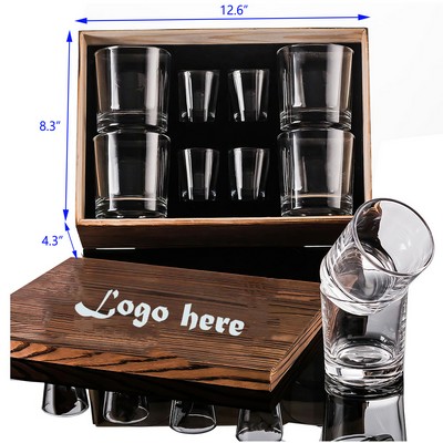Whiskey Gift Set 8 Pieses Glasses with Box