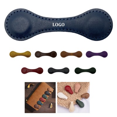 Magnetic Leather Page Holder