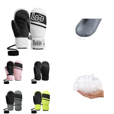 Touchscreen waterproof ski gloves