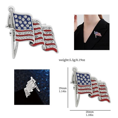 Flag Brooch
