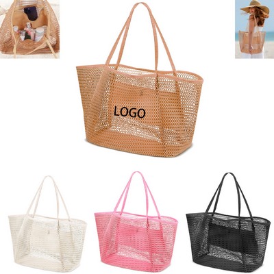 Breathable Mesh Beach Tote 