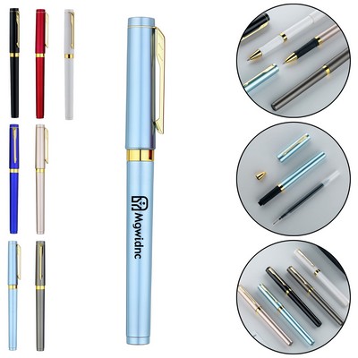 Premium 0.7mm Black Gel Pen with Large Ink Capacity - Smooth Writing Metal-like Finish