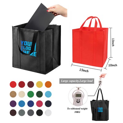 Wide Side Large Non-woven Grocery Tote Bag