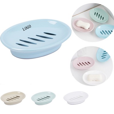 Plastic Soap Sponge Holder Drain Tray Stop Mushy