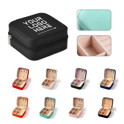 Portable PU Leather Jewelry Holder