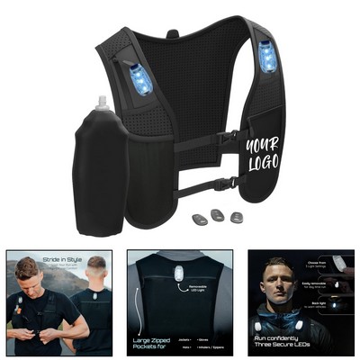 Lightweight Hydration Vest With Led Light
