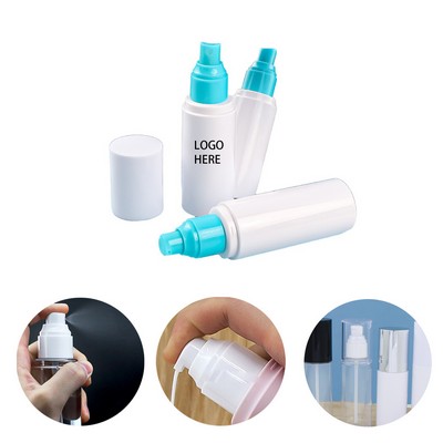 150ml Airless Pump Bottle TSA Appd Leak-Proof Reus Matte White For Cosmetics/Toiletries
