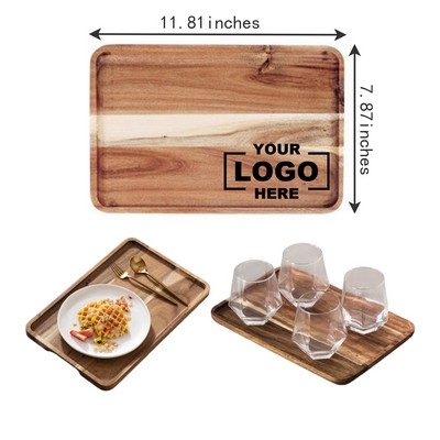Wooden Acacia Rectangular Tray