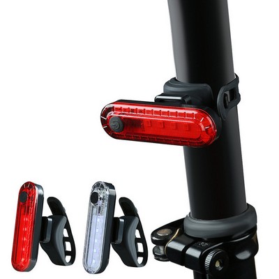 USB Rechargeable COB Bicycle Tail Light for Cycling Safety
