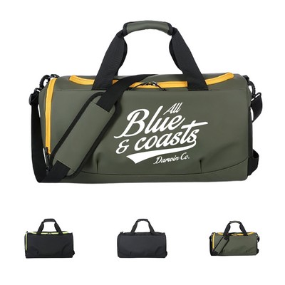 Sporty Polyester Weekend Duffel Bag