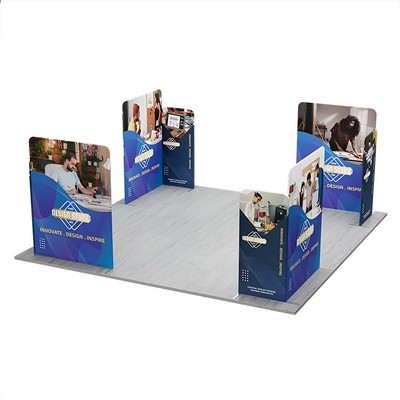 20' Magnetic Modular Fabric Displays - 4 L-Shape Sections