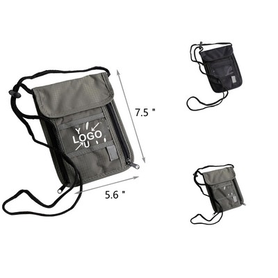 RFID Secure Travel Neck Wallet