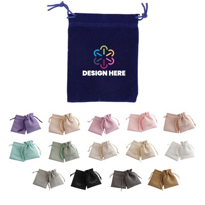 Flannel Jewelry Bag Small Pocket