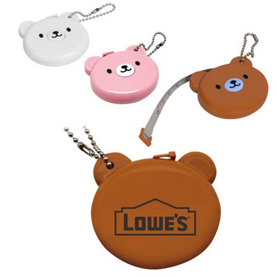 Automatic Retractable Soft Rolling Measuring Tape with Bear Design Casing