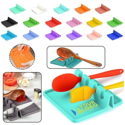 Kitchen Food Grade Silicone Utensil Spoon Rest & Holde