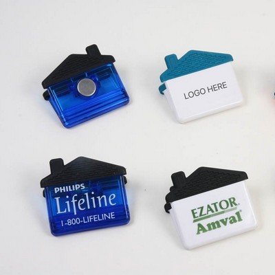 House-Shaped Clip Plastic Magnetic Document Clip
