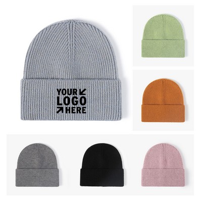 Warm Acrylic Knitted Beanie