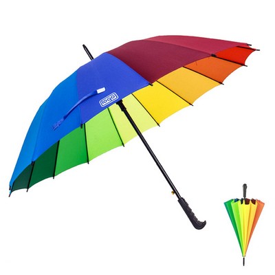 Auto Open Rainbow Umbrella