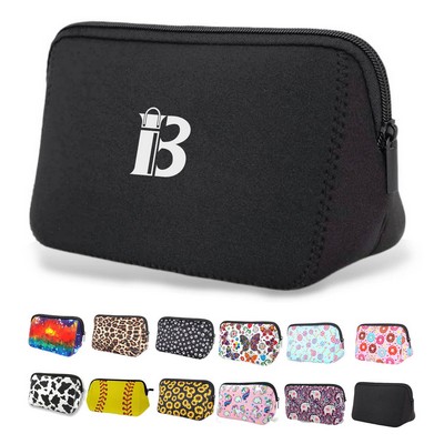 Waterproof Nylon Cosmetic Bag w/ Zipper