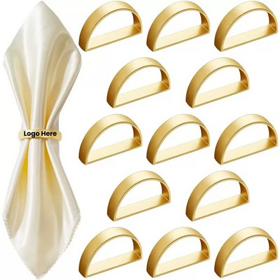 D Shape Metal Napkin Ring