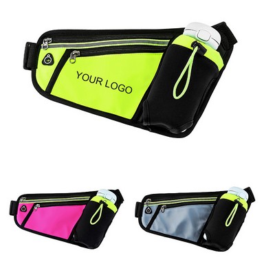 Sports Waist Pack with Water Bottle Holder