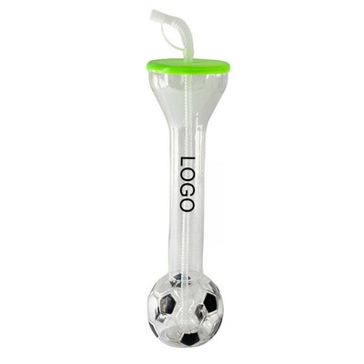 20 OZ Football World Cup Party Drink Plastic Straw Cup