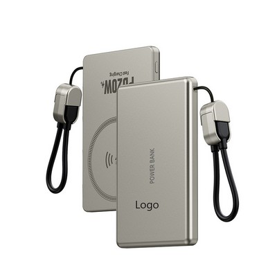 10000Mah Wireless Dual Lightning +Type-C Magnetic Power Bank