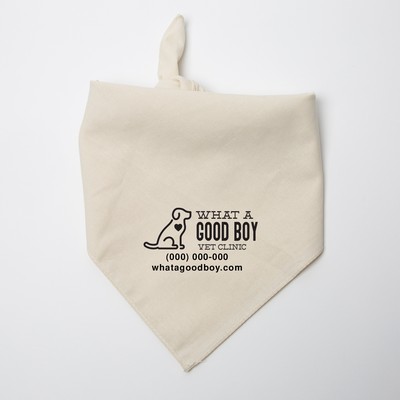 Personalized Natural Square Pet Bandana