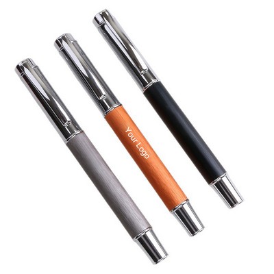 Brushed Metal Gel Pen