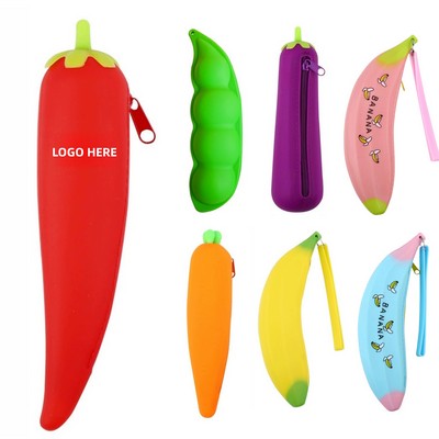 Veggie Design Silicone Pencil Holder