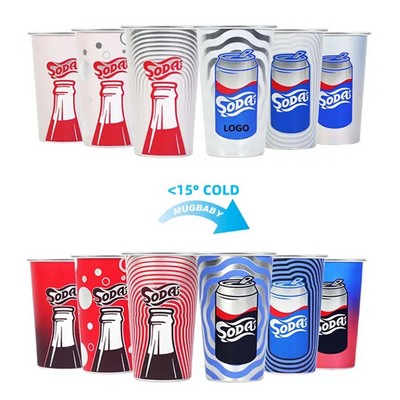 15 oz Aluminum Reusable Color-Changing Drink Cup