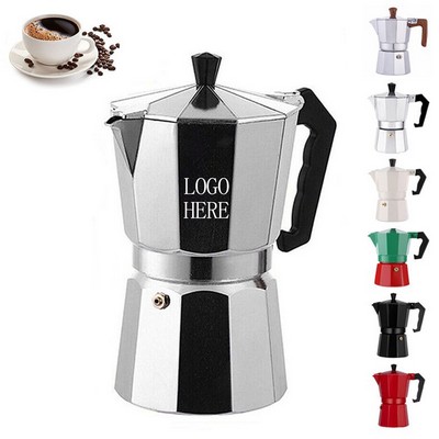Custom 450ml Coffee Maker Aluminum Moka Pot