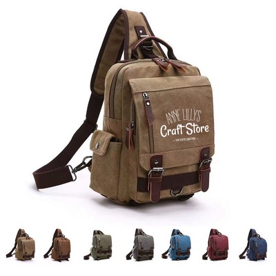 Canvas Messenger Sling Bag