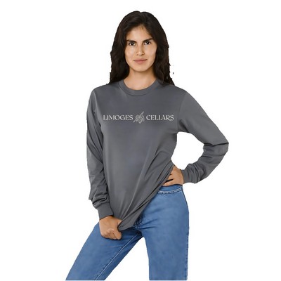 Long Sleeve Fine Jersey Unisex Crew