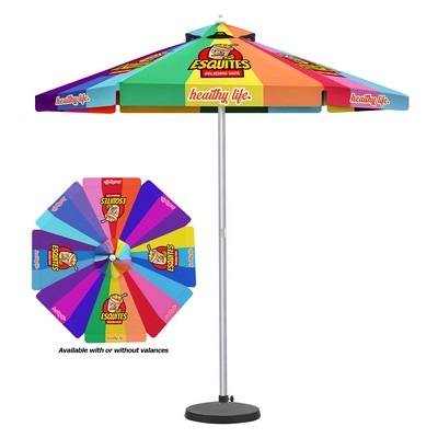 9' Heavy Duty Commercial 8 Panel Market Umbrella w/ Aluminum Pole & Frame