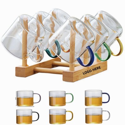 6pcs Heat Resistant Glass Cup Set