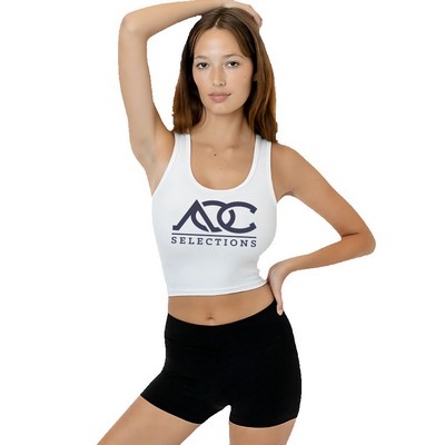 Cotton Spandex 2x1 Rib Crop